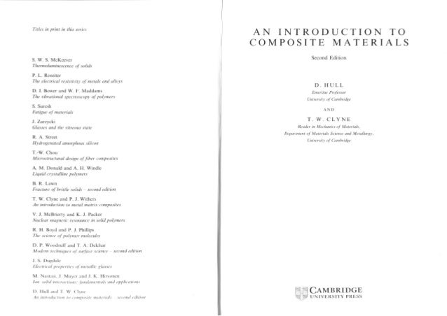 an introduction to composite materials d.hull and t.w.clyne